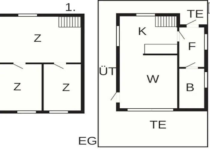 度假居 6 Person In Kviby-by Traum